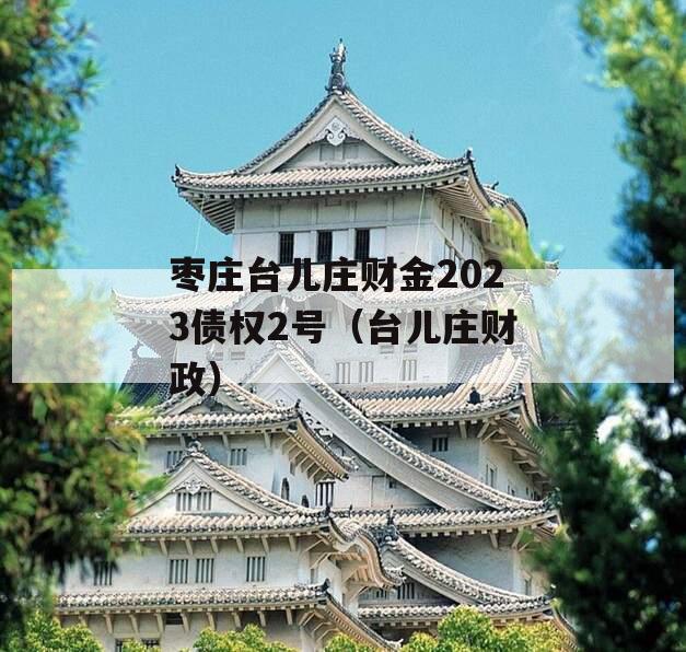枣庄台儿庄财金2023债权2号（台儿庄财政）