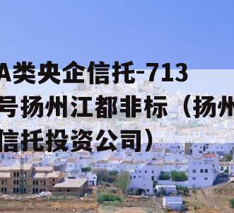 A类央企信托-713号扬州江都非标（扬州信托投资公司）