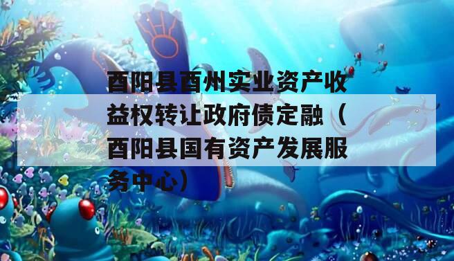 酉阳县酉州实业资产收益权转让政府债定融（酉阳县国有资产发展服务中心）