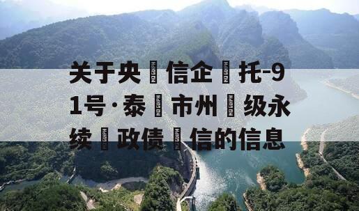 关于央‮信企‬托-91号·泰‮市州‬级永续‮政债‬信的信息