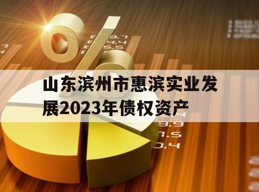 山东滨州市惠滨实业发展2023年债权资产 山东滨州市惠滨实业发展2023年债权资产