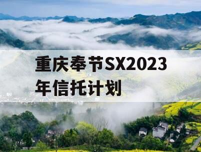 重庆奉节SX2023年信托计划