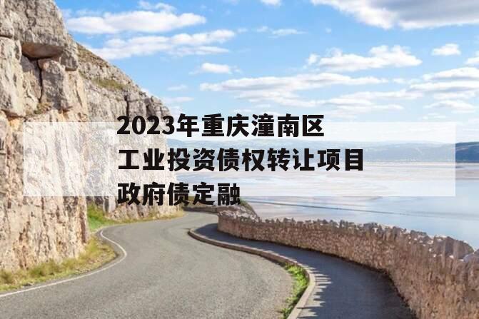 2023年重庆潼南区工业投资债权转让项目政府债定融