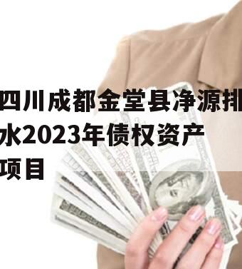 四川成都金堂县净源排水2023年债权资产项目 四川成都金堂县净源排水2023年债权资产项目