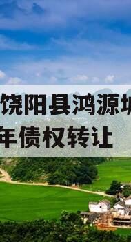 河北饶阳县鸿源城建2023年债权转让