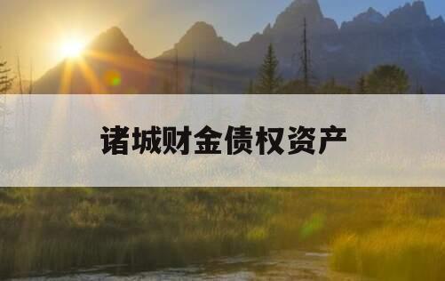 诸城财金债权资产
