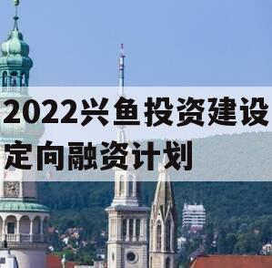 2022兴鱼投资建设定向融资计划 2022兴鱼投资建设定向融资计划