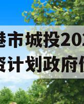 防城港市城投2023年融资计划政府债定融 防城港市城投2023年融资计划政府债定融