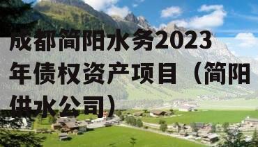 成都简阳水务2023年债权资产项目（简阳供水公司）