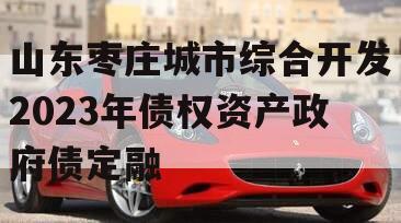 山东枣庄城市综合开发2023年债权资产政府债定融