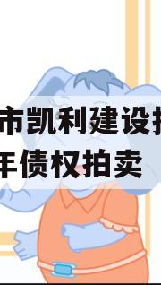 资阳市凯利建设投资2023年债权拍卖