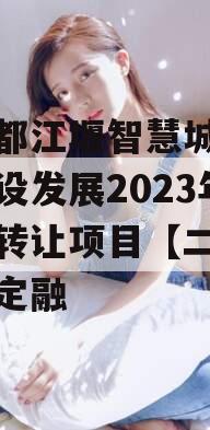 成都都江堰智慧城市运营建设发展2023年债权转让项目【二】政府债定融