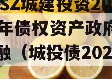 JNSZ城建投资2023年债权资产政府债定融（城投债2020）