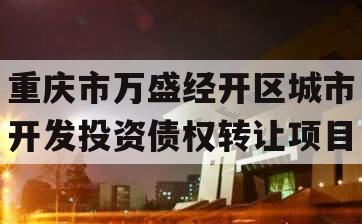 重庆市万盛经开区城市开发投资债权转让项目
