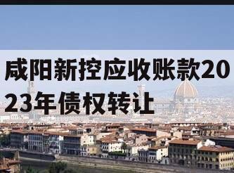 咸阳新控应收账款2023年债权转让