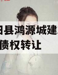 饶阳县鸿源城建2023年债权转让