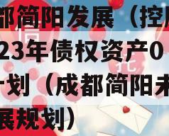 成都简阳发展（控股）2023年债权资产02计划（成都简阳未来发展规划）