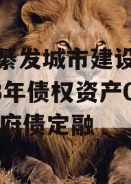 重庆綦发城市建设发展2023年债权资产002政府债定融
