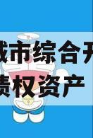 枣庄城市综合开发2023年债权资产 枣庄城市综合开发2023年债权资产
