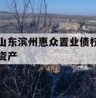 山东滨州惠众置业债权资产