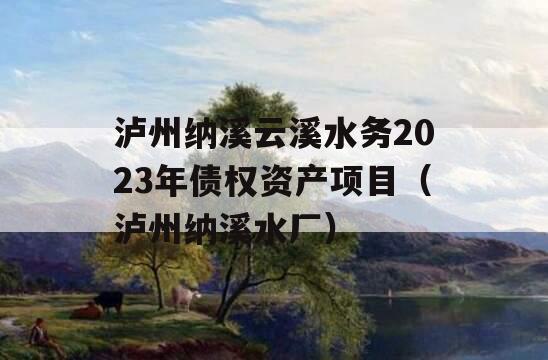 泸州纳溪云溪水务2023年债权资产项目（泸州纳溪水厂）