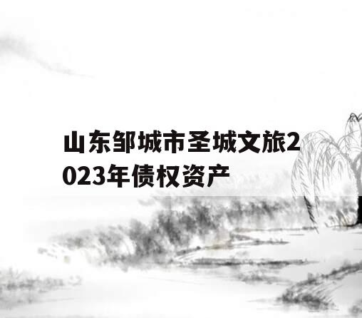 山东邹城市圣城文旅2023年债权资产