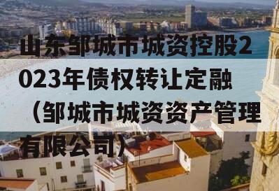 山东邹城市城资控股2023年债权转让定融（邹城市城资资产管理有限公司）
