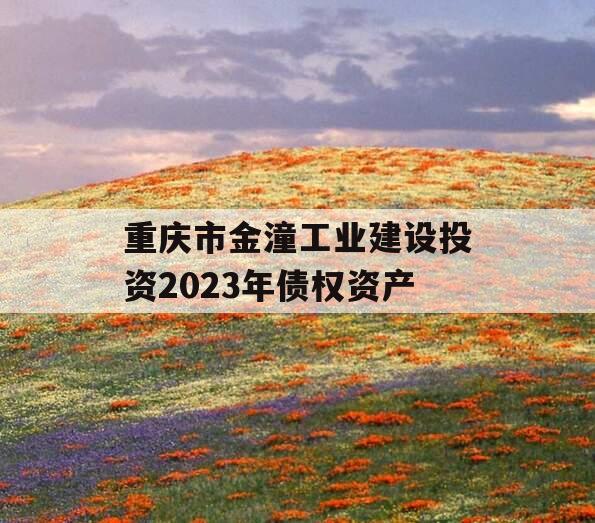 重庆市金潼工业建设投资2023年债权资产 重庆市金潼工业建设投资2023年债权资产