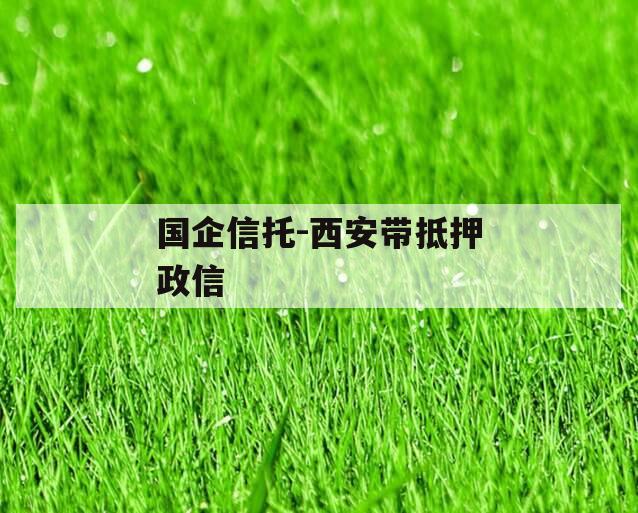 国企信托-西安带抵押政信