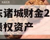 山东诸城财金2023年债权资产