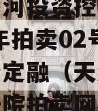 天津宁河投资控股债权2023年拍卖02号政府债定融（天津市宁河区法院拍卖网）