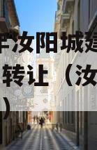 2023年汝阳城建债权资产转让（汝阳县旧城改造）