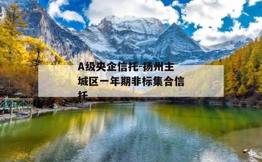 A级央企信托-扬州主城区一年期非标集合信托