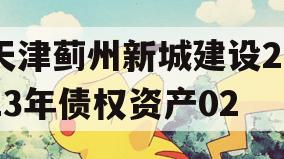 天津蓟州新城建设2023年债权资产02