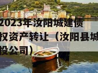 2023年汝阳城建债权资产转让（汝阳县城投公司）