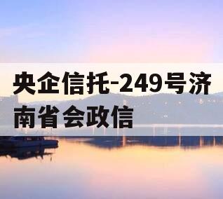 央企信托-249号济南省会政信