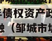 山东邹城市城资控股2023年债权资产政信债定融（邹城市城资控股待遇怎么样）