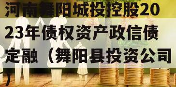 河南舞阳城投控股2023年债权资产政信债定融（舞阳县投资公司）