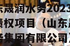 山东晟润水务2023年债权项目（山东晟润水务集团有限公司）