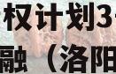 河南洛阳金元明清2023年债权计划3号政信债定融（洛阳金元古城文化建设有限公司）