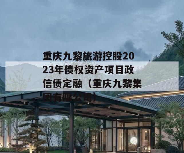 重庆九黎旅游控股2023年债权资产项目政信债定融（重庆九黎集团有限公司）