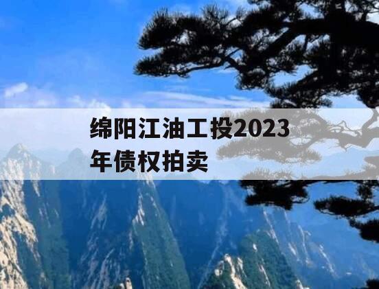 绵阳江油工投2023年债权拍卖