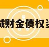 诸城财金债权资产