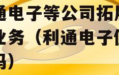 利通电子等公司拓展算力业务（利通电子值得买吗）