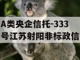 A类央企信托-333号江苏射阳非标政信