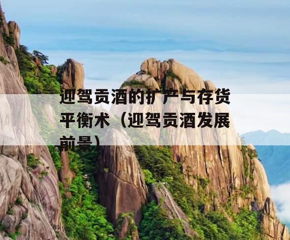 迎驾贡酒的扩产与存货平衡术（迎驾贡酒发展前景）