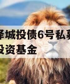 金泽城投债6号私募证券投资基金