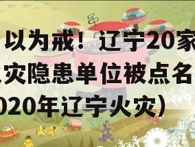 引以为戒！辽宁20家火灾隐患单位被点名（2020年辽宁火灾）