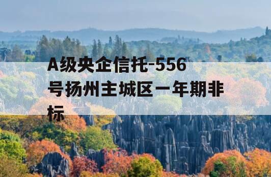 A级央企信托-556号扬州主城区一年期非标