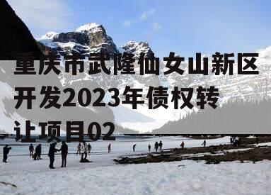 重庆市武隆仙女山新区开发2023年债权转让项目02